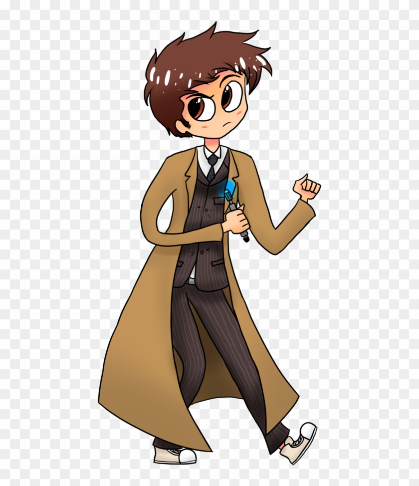 11th Doctor Cartoon Drawing - 10th Doctor Doctor Who Cartoon #761246