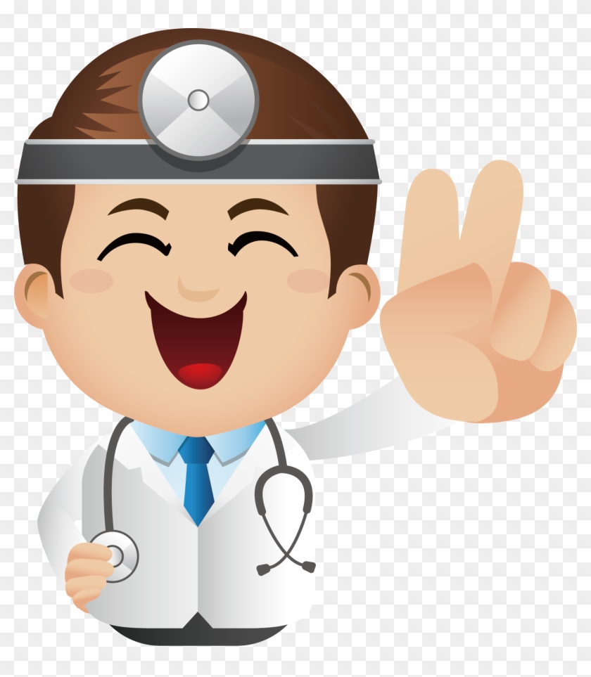 Physician Cartoon - Happy Doctor - Imagenes De Doctores Animados #761259