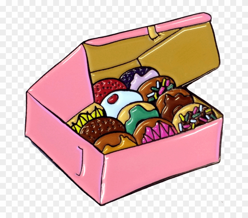 This Pinkbox Can Make Any Day Better - Enamel Pins Doughnut #761258