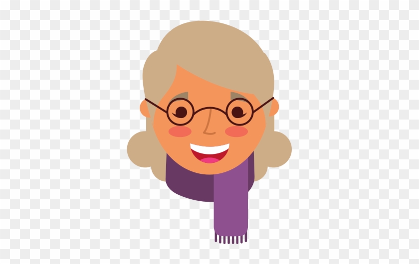 Elderly Woman Lady Smiling Cartoon People - Woman #761279