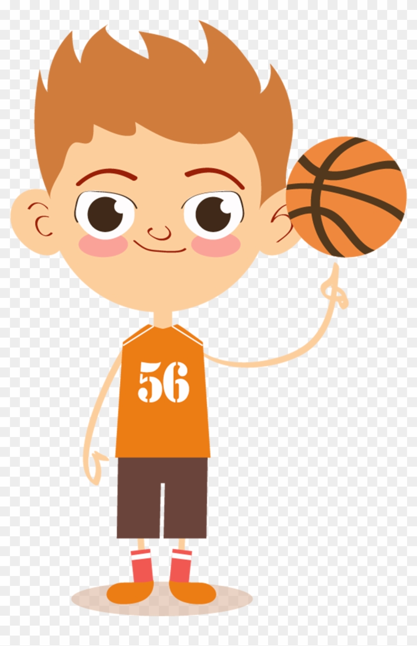Basketball Sport Child Cartoon - Basketball Sport Child Cartoon #761471