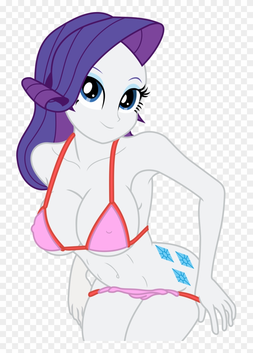 Rarity In Bikini Vector By Wojtekc4d On Deviantart - Pinkie Pie In A Bikini #761504