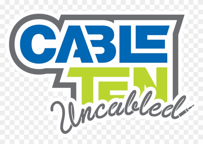 Cable Ten Uncabled Logo Final Stacked White Outline - Fort Collins Food Truck Rally #761513