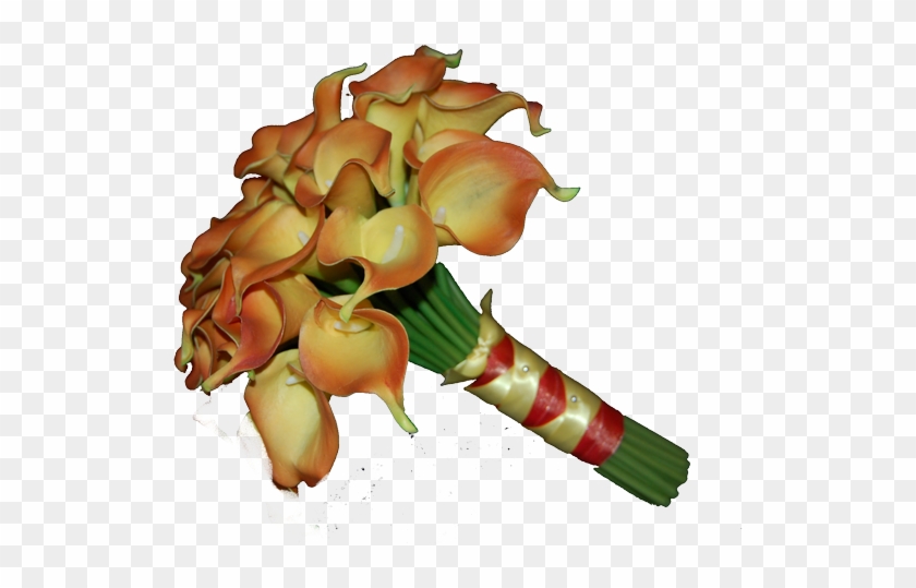 Round Calla Lily Bridesmaids Bouquet - Bud #761681