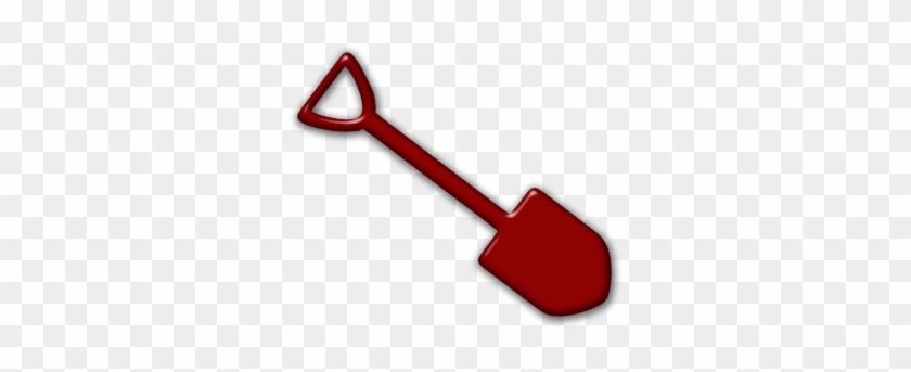Red Clipart Shovel - Red Shovel Icon #761714