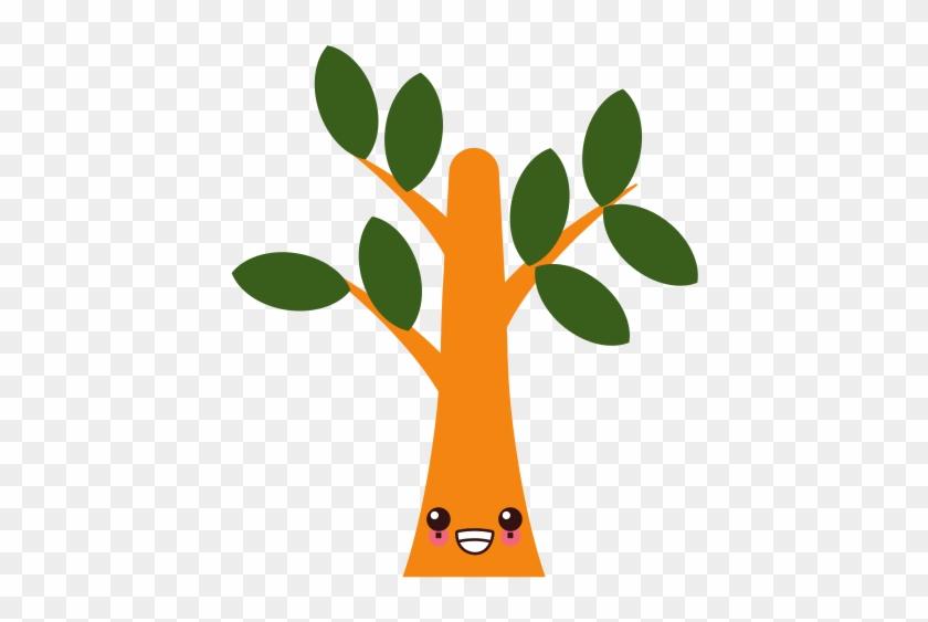 Tree Eco Symbol Kawaii Cartoon - Tree Kawaii #761801