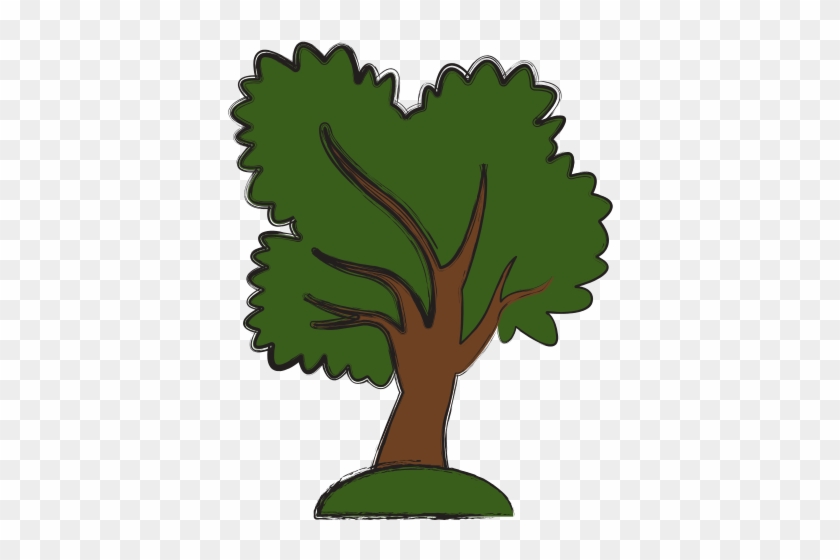 Tree Nature Symbol Vector - Little Boy At Park #761804