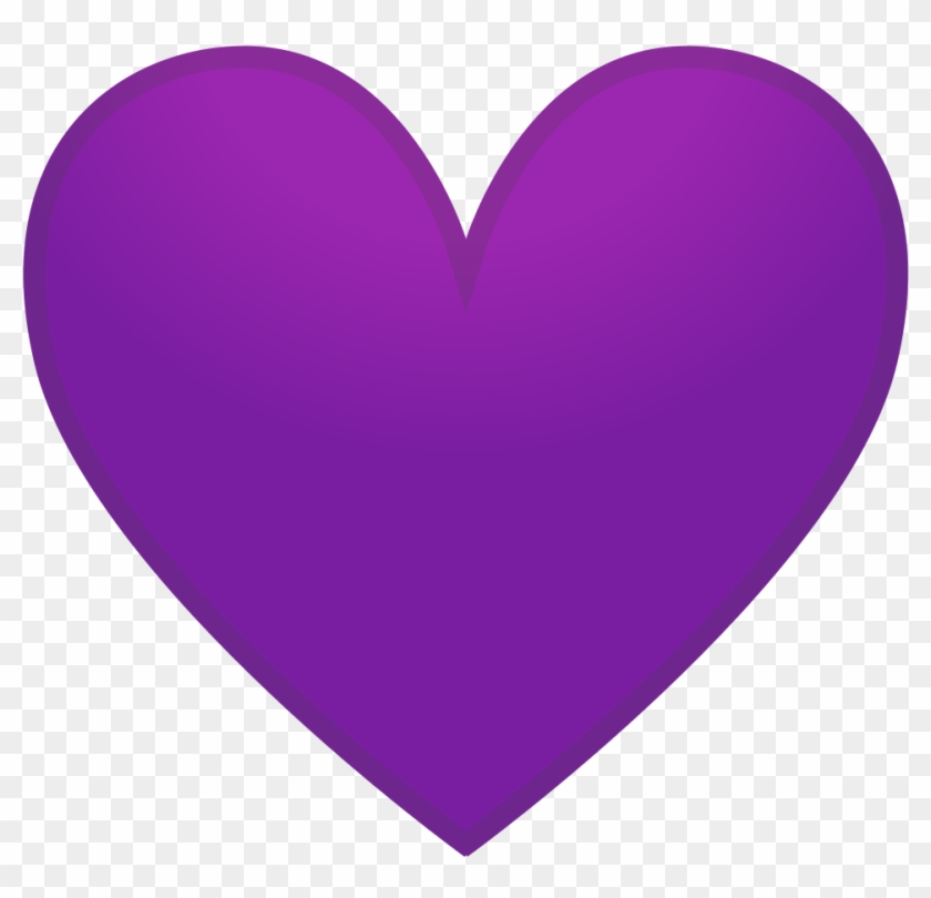 Purple Heart Icon - Purple Heart Emoji Transparent #761814