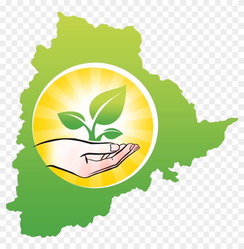 Haritha Haram Logo Tree Hand Figure Symbol Icon Vector - Haritha Haram Slogans In Telugu #761848