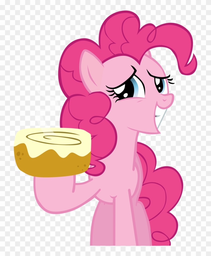 Pinkie Pie Cinnamon Bun By Glitchmaster7 - Pinkie Pie Holding Pie #761849