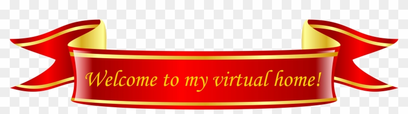 Ribbon - Red And Gold Banner Png #761922