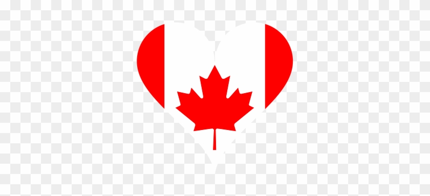 Heart, Flag, Canada, Love, National Flag - Canada Flag Pillow Case #762294