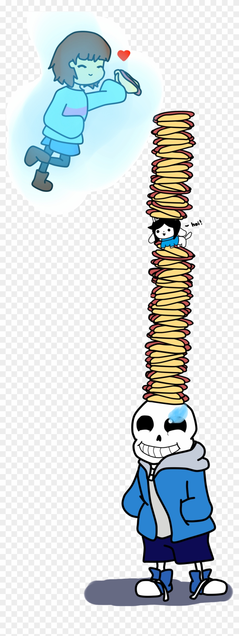 And Frisk By Justgeekinaround Sans And Hot Dogs And - Cartoon #762626