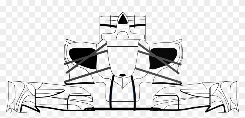Yes I Know The Front - F1 Car Front View Drawing #762826