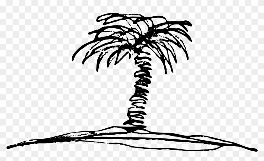 Tree Drawing Cliparts 24, - Palm Tree Sketch Vector #762878