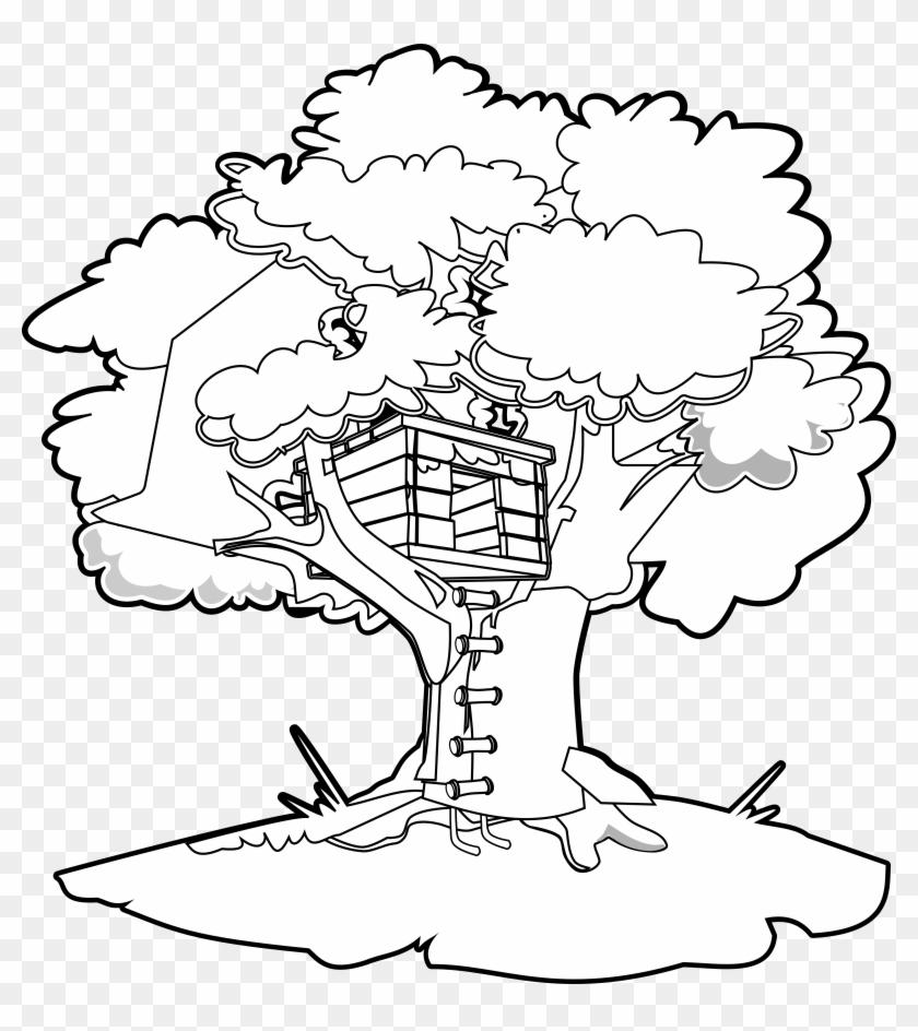 Magic Tree House Coloring Book Clip Art - Magic Tree House Treehouse #762899