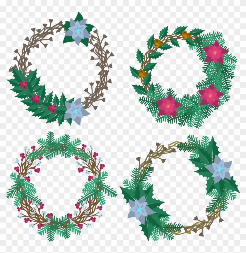 Christmas Tree Wreath Garland - Christmas Tree Wreath Garland #763055