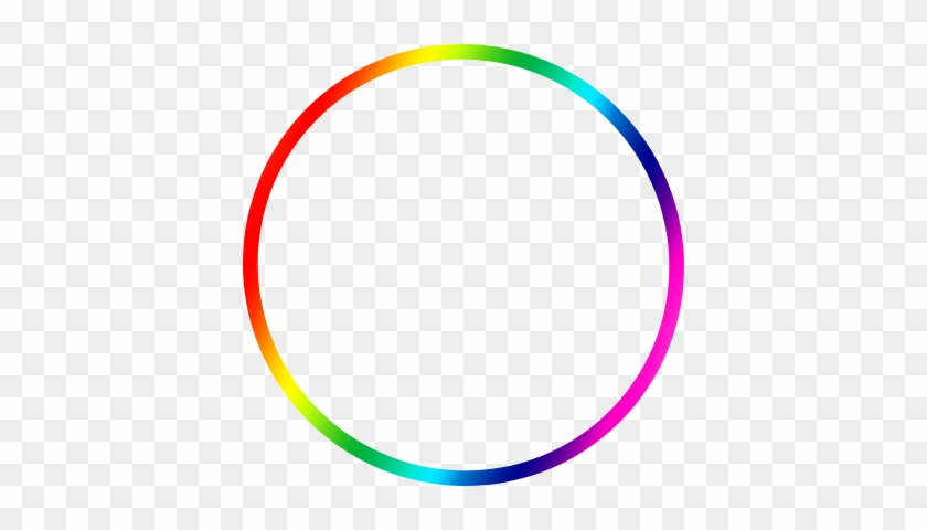 Border With The Rainbow's Colors For Any Lgbt Fellow - Circle Outline Clip Art #763096