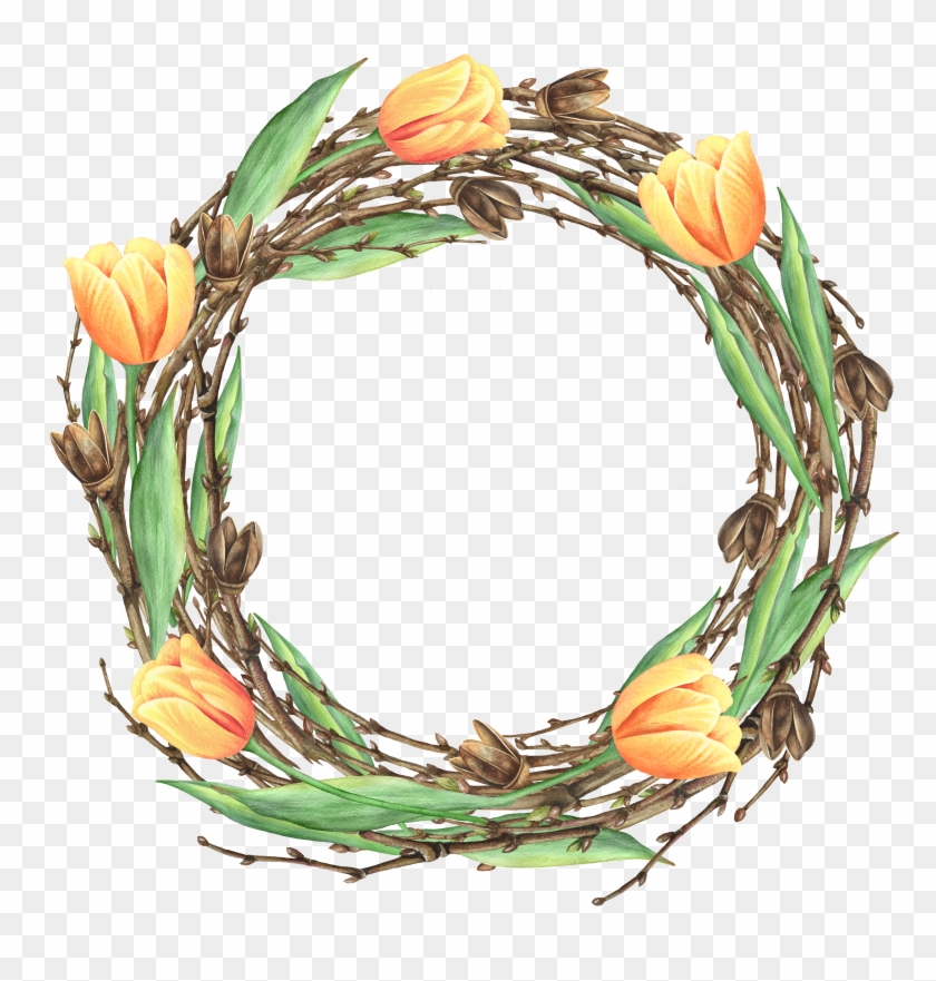 Floral Design Flower Wreath Garland - Floral Design Flower Wreath Garland #763167