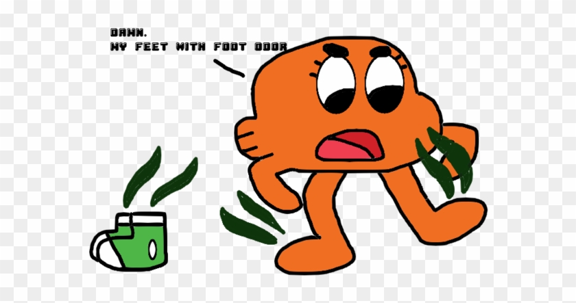 Darwin With Foot Odor By Marcospower1996 - Amazing World Of Gumball Darwins Shoes #763175