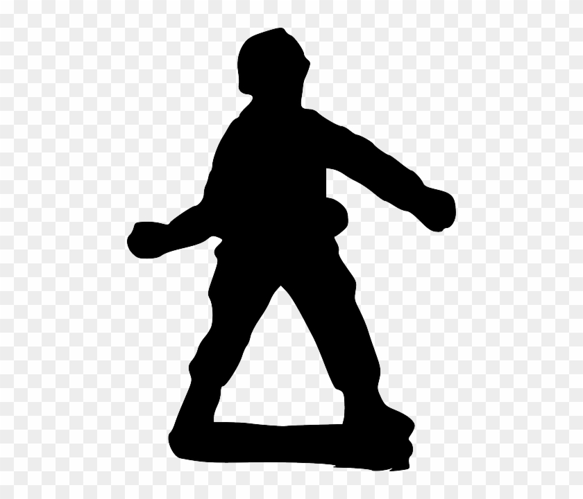 Throw Silhouette, Cartoon, Grenade, Toy, Soldier, Throw - Soldier Throwing Grenade Png #763328