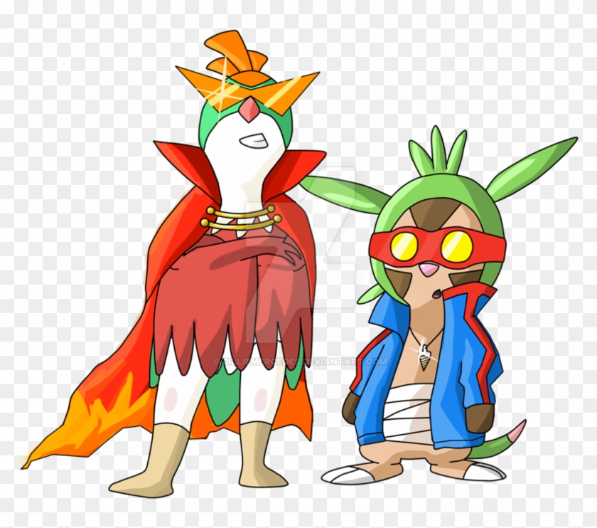 Hawlucha The Great, Chespin The Digger - Cartoon #763368