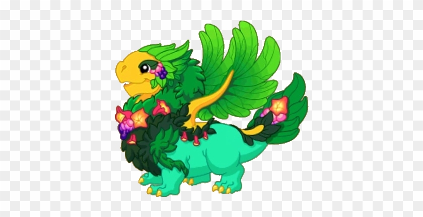 Garland Dragon - Sprout Dragon Adult Dragonvale #763497