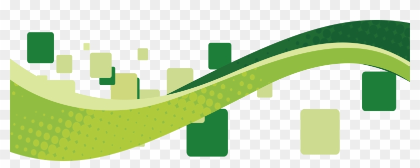 Rectangle Green Euclidean Vector - Vector Green Wave Png #763535