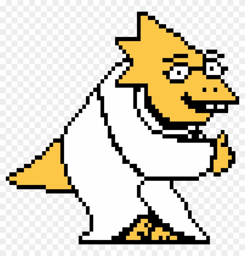 Alphys Colored Sprite By Da User Justdwayne - Undertale Alphys Colored Sprite #763549