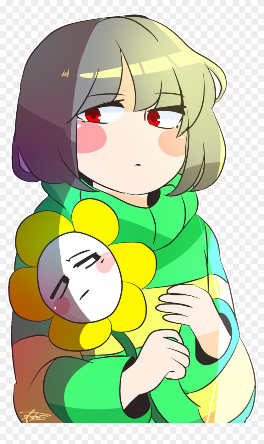 Undertale Chara Flowey Chara Anime Version Chara And - Good Chara And Flowey Undertale #763570