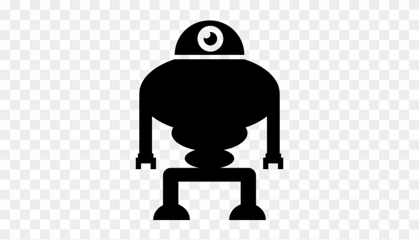 Robot Monster Of One Eye Vector - Robots With One Eye #763571