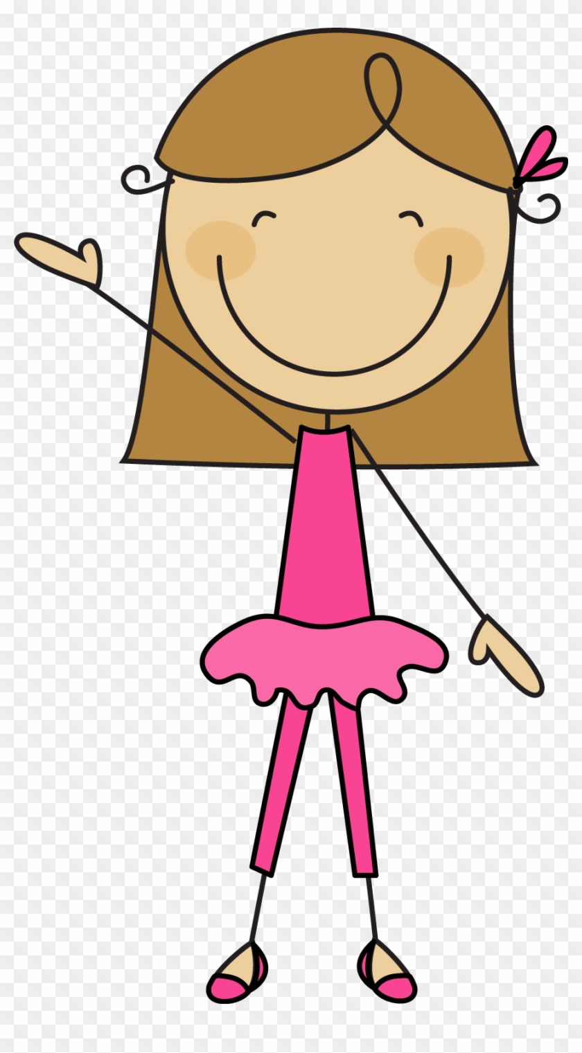 Stick Figure Of A Girl - Clip Art #763627