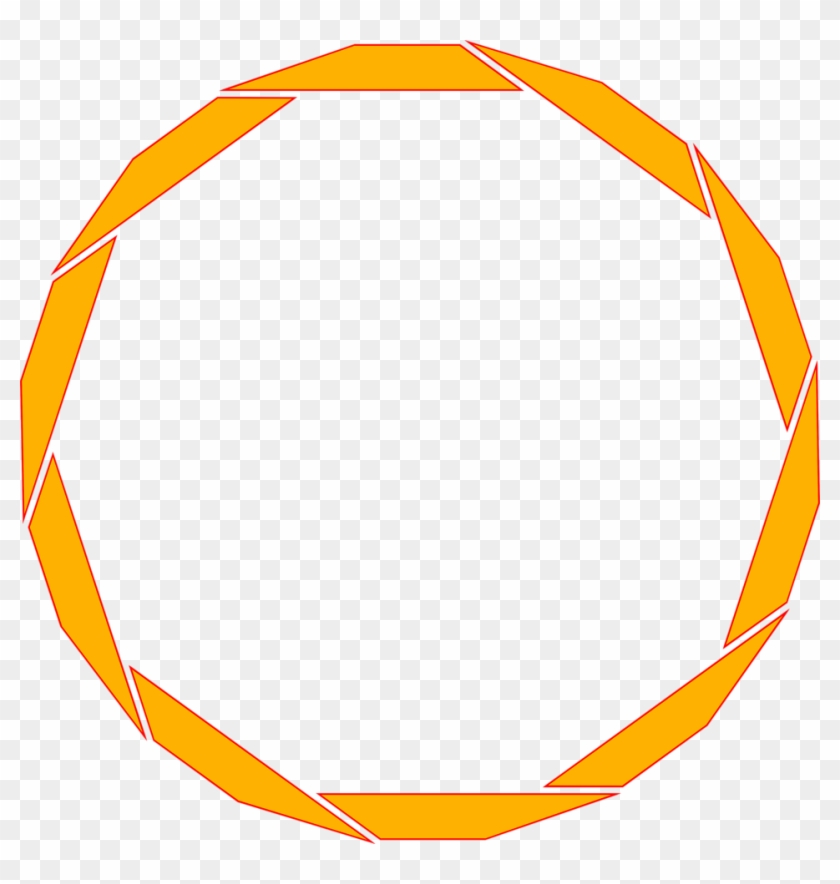 Border Orange - Transparent Circle Border Orange #763732