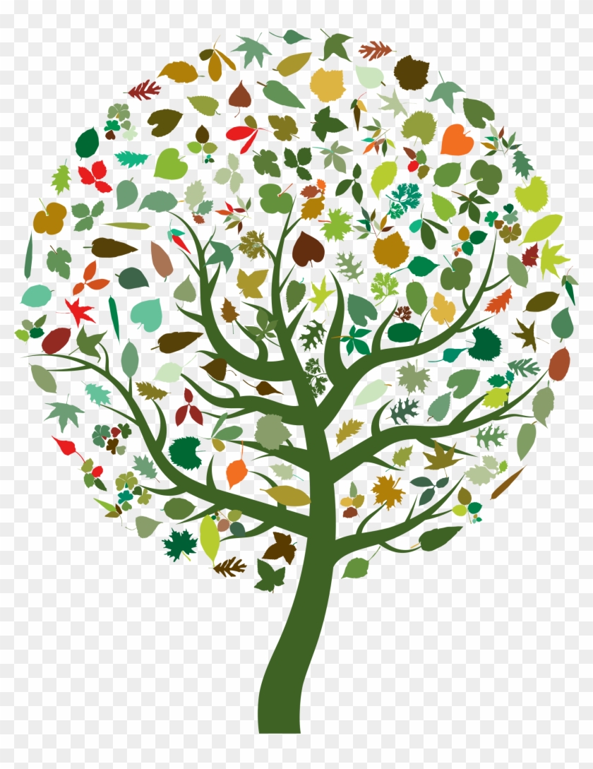 Clipart Colorful Abstract Tree Mark Ii Family Tree - Tree Abstract Png #763819