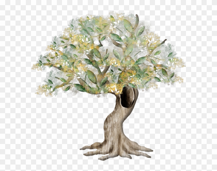 Tree Art, Tree Clipart, Honey, Trees, Sketch, Flower, - Clip Art #763857