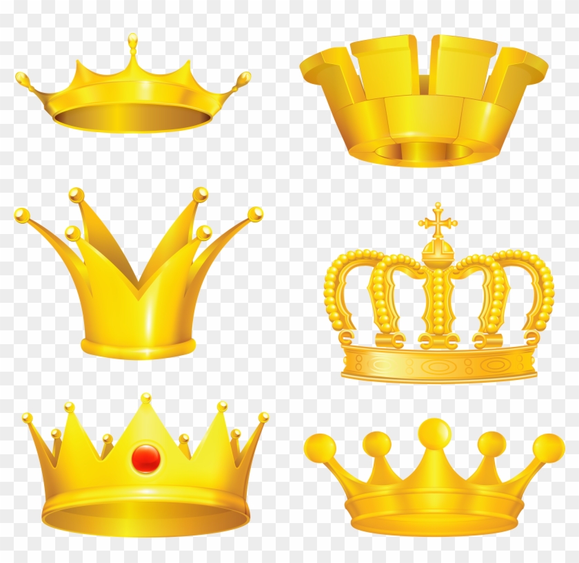 Gold Princess Crown Clipart Transparent Background - Crown Vector #763917