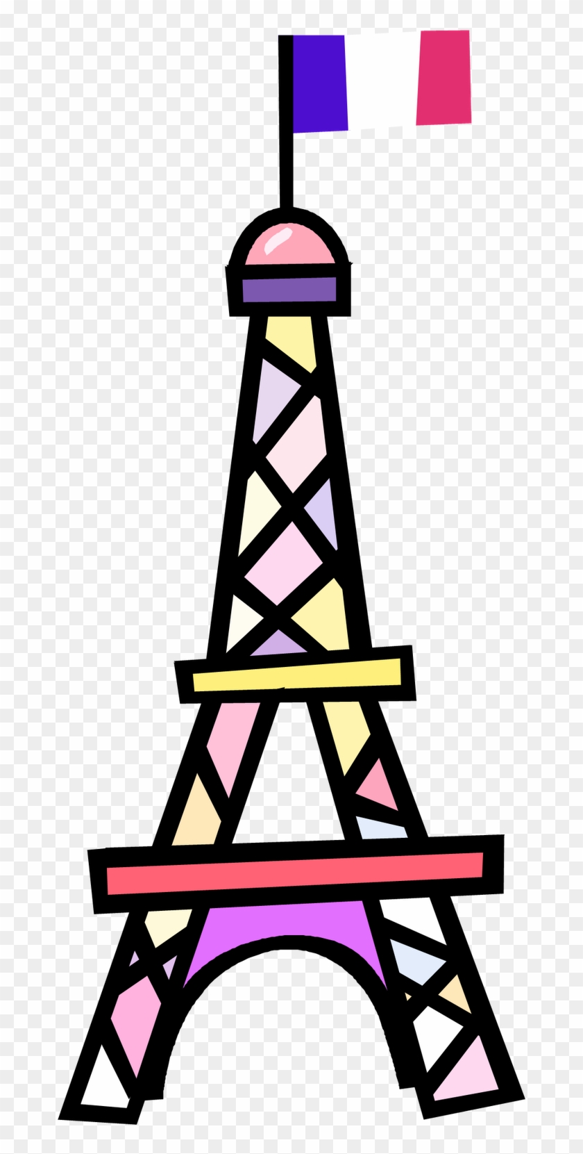 Eiffel Tower Notre-dame De Paris Arc De Triomphe Clip - Eiffel Tower Notre-dame De Paris Arc De Triomphe Clip #763934