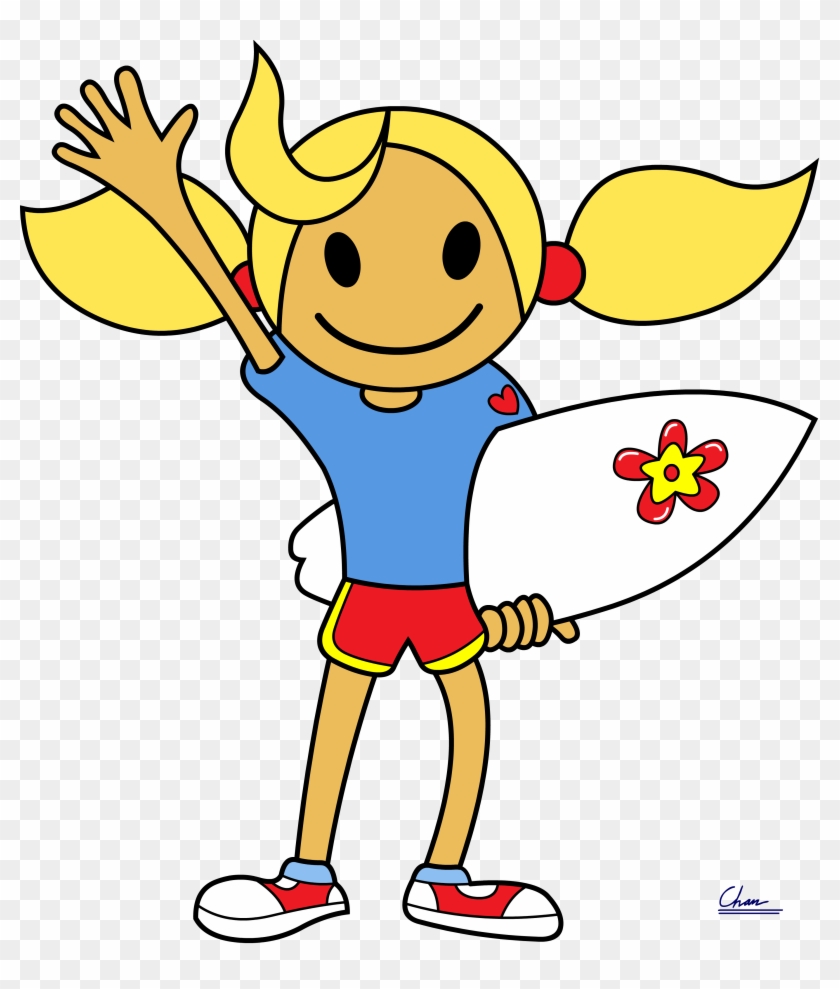 Surfer Girl From Summerland By Digbio - Surfer Girl Png #763932