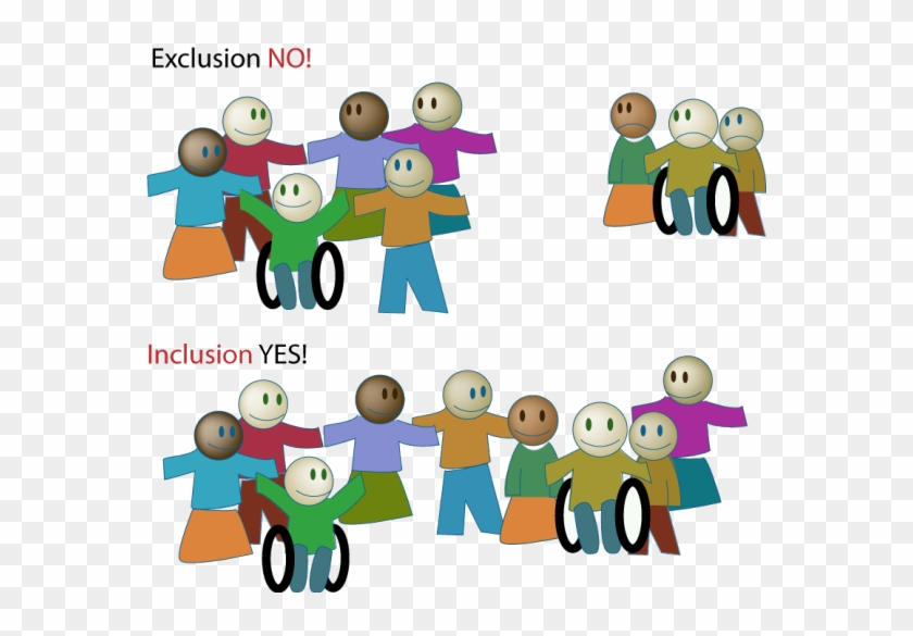 Graphical Image Showing People Being Included And Excluded - Europe #763953