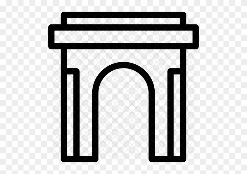 Arc De Triomphe Icon - Scalable Vector Graphics #763988