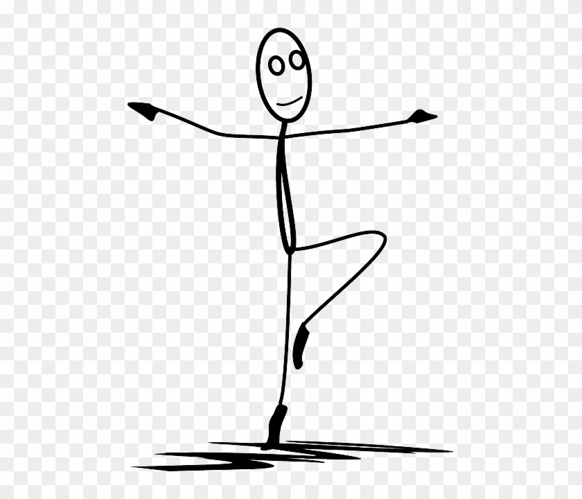 Ballet, Dance, Dancing, Stickman, Stick Figure - Dancing Stick Figure #764056