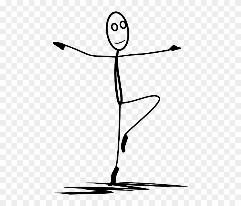 Ballet, Dance, Dancing, Stickman, Stick Figure - Dancing Stick