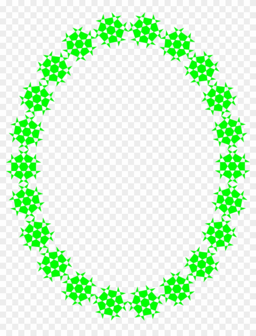 Illustration Of A Blank Frame Border Of Green Shapes - Happy Mothers Day Aunt #764086