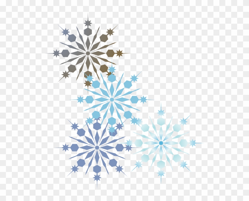 Snowflake Clipart Transparent Border - Snowflake Corner Border Transparent #764125