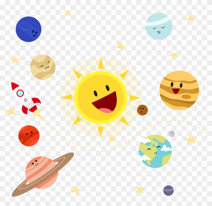 Earth Solar System Planet Illustration - Planet Illustration Png #764287