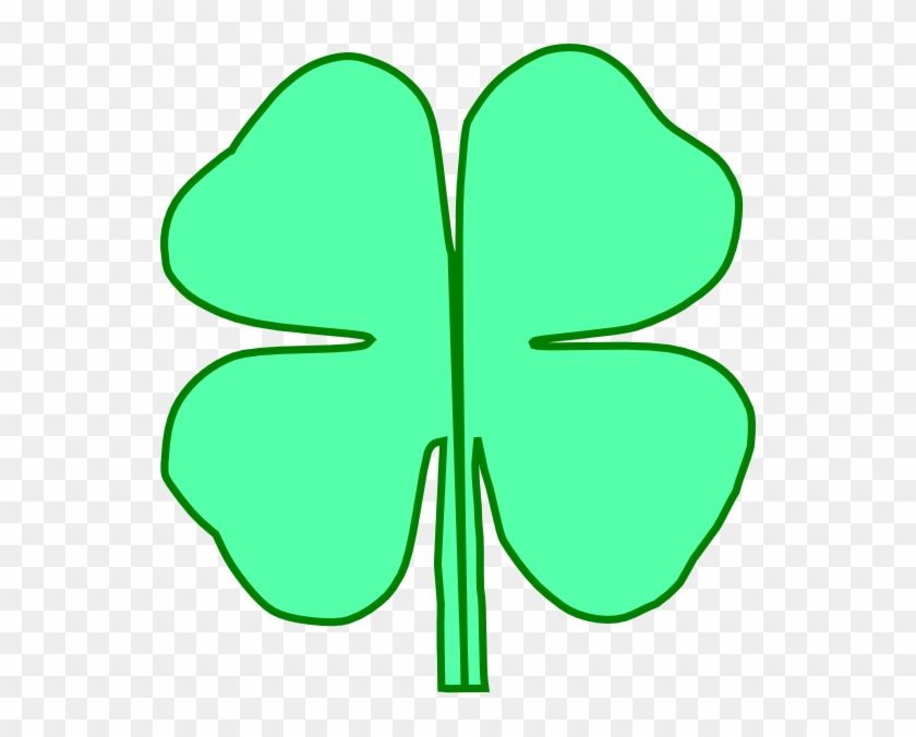 4 Leaf Clover Divided In Half Clip Art At Clker - 4 Leaf Clover Divided In Half Clip Art At Clker #764418