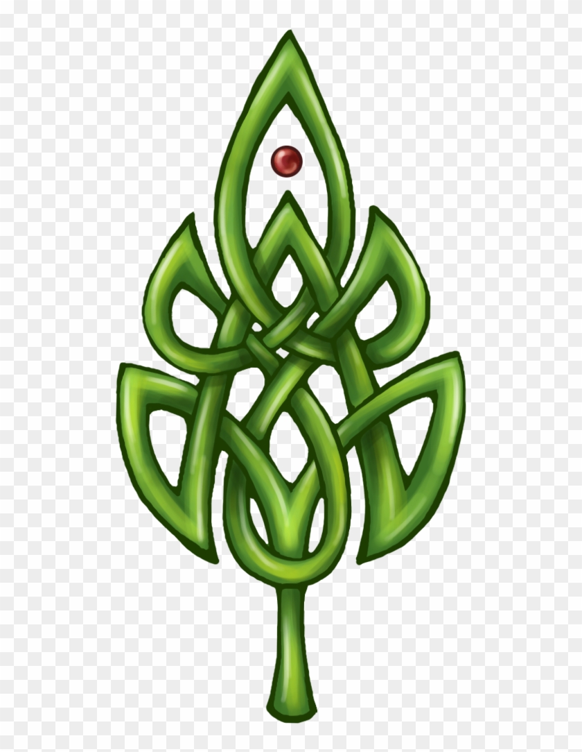 Celtic Leaf - Celtic Knot Leaf #764426