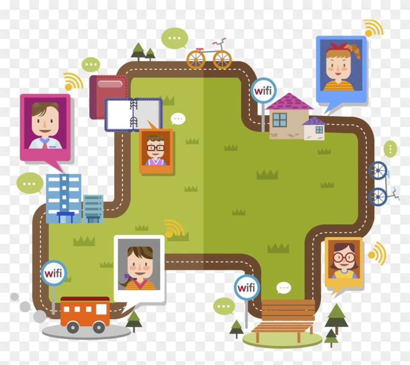 Hand-painted Park Top View - Hand-painted Park Top View #764502