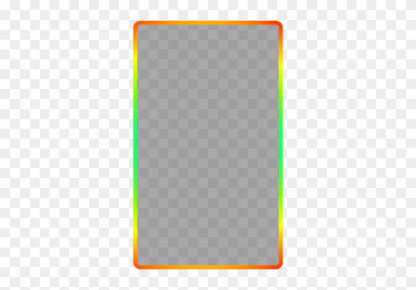 Panel Rectangle Rainbow Border Clipart - Rainbow Rectangle Outline Png #764536
