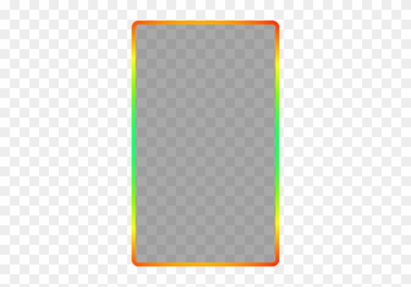Panel Rectangle Rainbow Border Clipart - Rainbow Rectangle Outline Png #764536